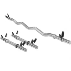Gorilla Sports Hantelset mit Kurzhanteln und SZ-Hantelstange Schwarz Best