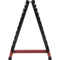 Gorilla Sports Hantelständer für 10 Kurzhantel-Paare Schwarz / Rot Best