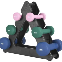 Gorilla Sports Hantelständer Gymnastik für 6 Hanteln Schwarz Online
