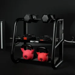 Gorilla Sports Hantelständer - Multifunktional Schwarz Outlet