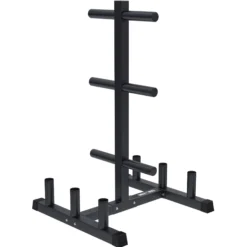 Gorilla Sports Hantelständer Olympia für 6 Hantelstangen mit 6 Scheibenaufnahmen Schwarz Outlet