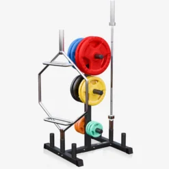 Gorilla Sports Hantelständer Olympia für 6 Hantelstangen mit 6 Scheibenaufnahmen Schwarz Outlet