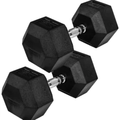 MOVIT Hexagon Kurzhantel Set 4 - 60 kg Schwarz Discount