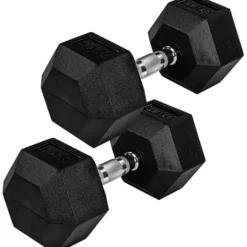 MOVIT Hexagon Kurzhantel Set 4 - 60 kg Schwarz