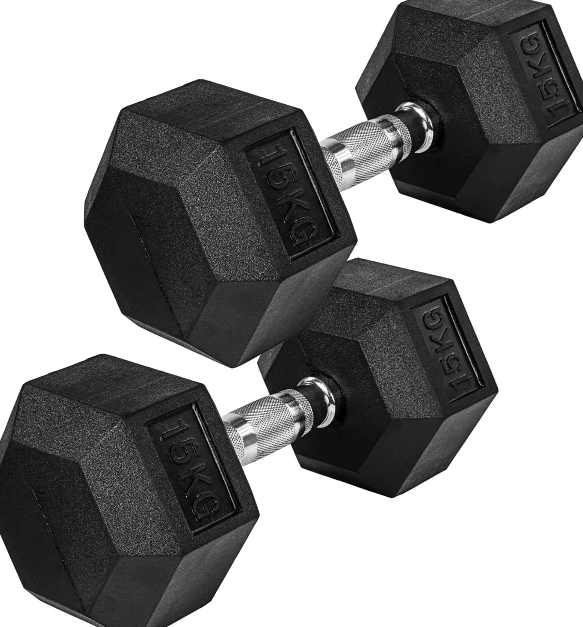 MOVIT Hexagon Kurzhantel Set 4 - 60 kg Schwarz Sale