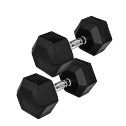 MOVIT Hexagon Kurzhantel Set 4 - 60 kg Schwarz Sale