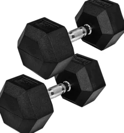 MOVIT Hexagon Kurzhantel Set 4 - 60 kg Schwarz New