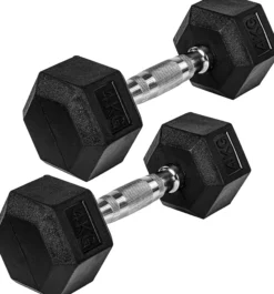 MOVIT Hexagon Kurzhantel Set 4 - 60 kg Schwarz New