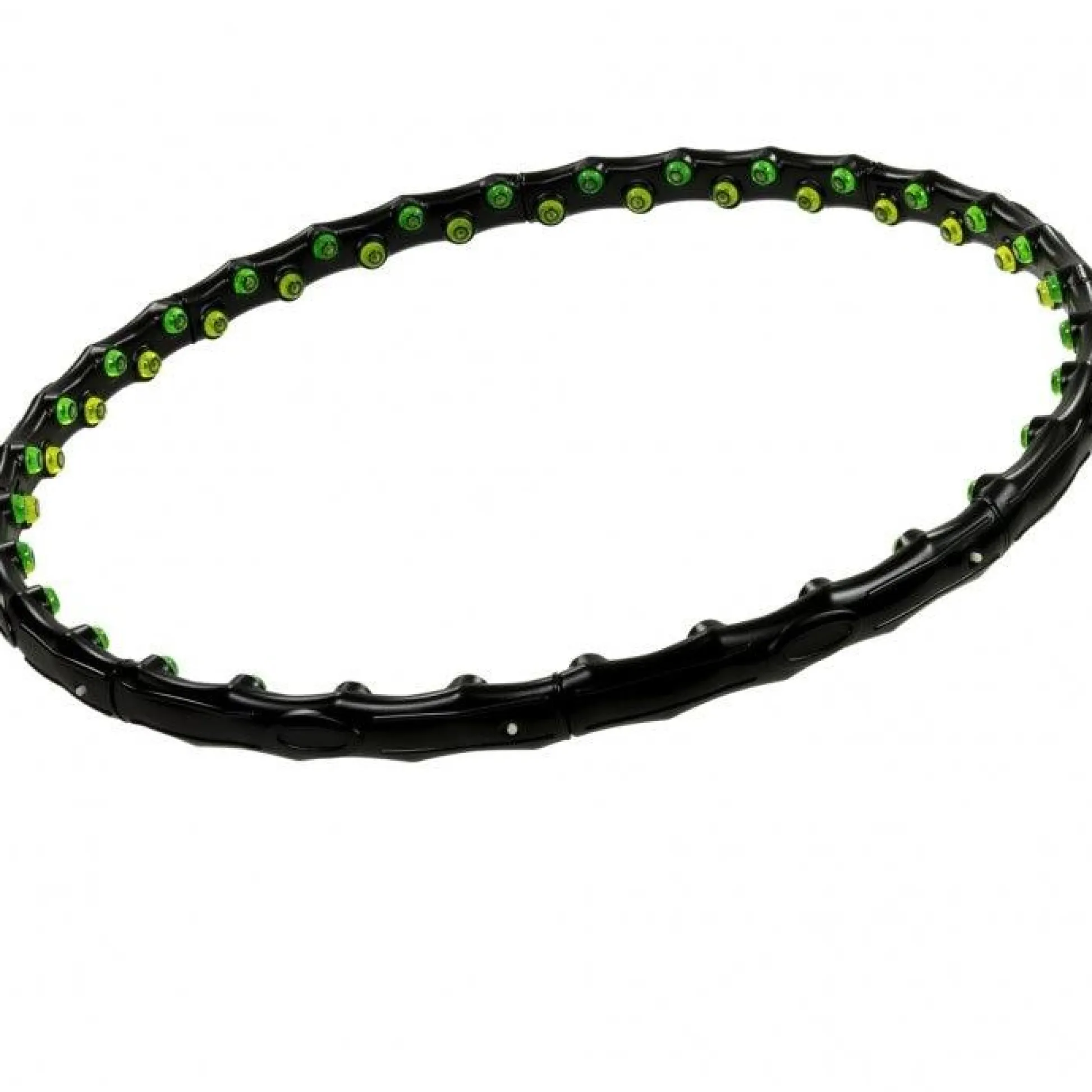 MOVIT Hip Hoop Reifen, Massagenoppen und Magnete, Ø 96 - 110 cm Schwarz / Gelb Hot