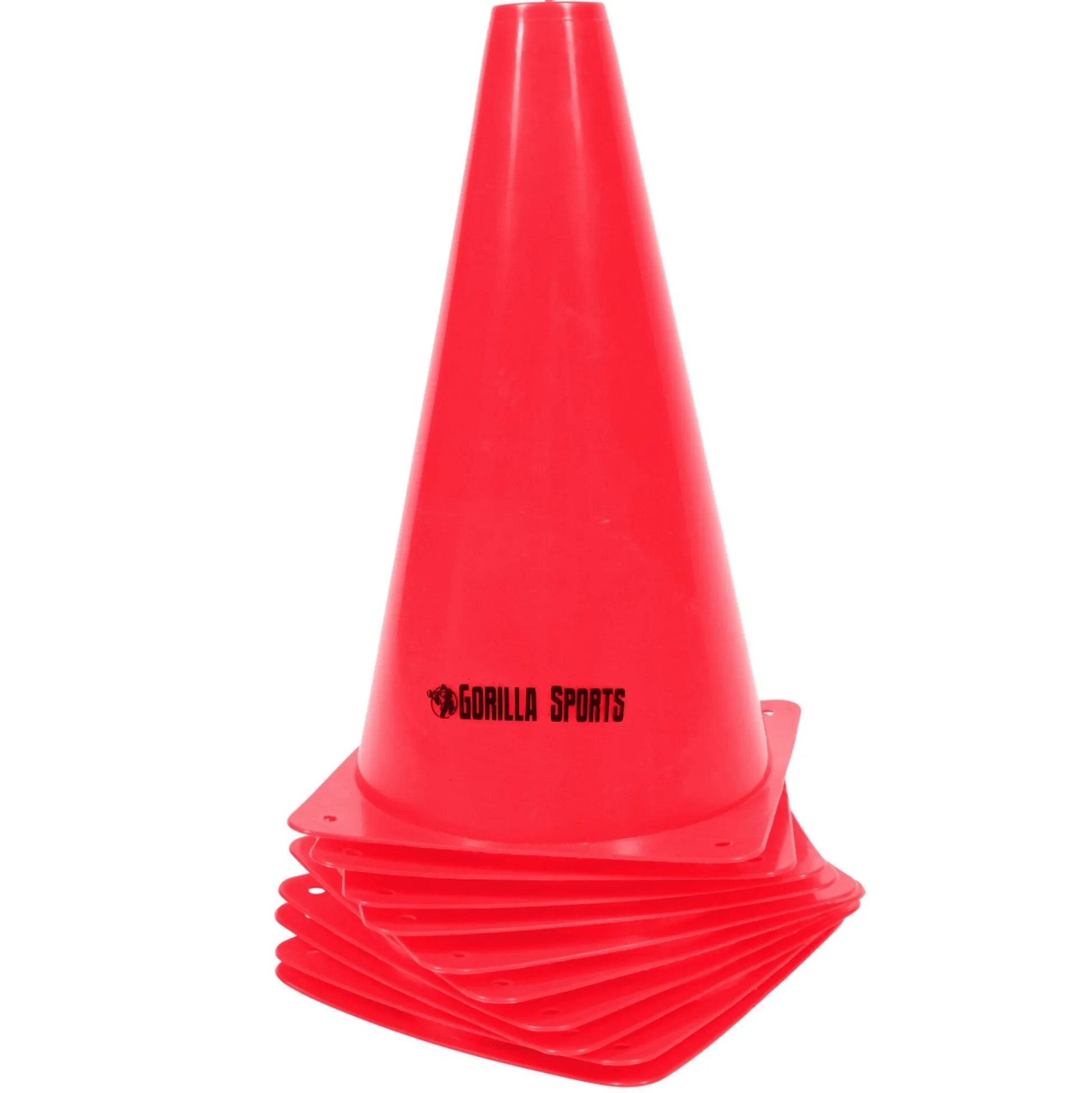 Gorilla Sports Hütchen 10-er Set Pylone 17 cm - 30 cm Orange Discount