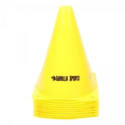 Gorilla Sports Hütchen 10-er Set Pylone 17 cm - 30 cm Orange Discount