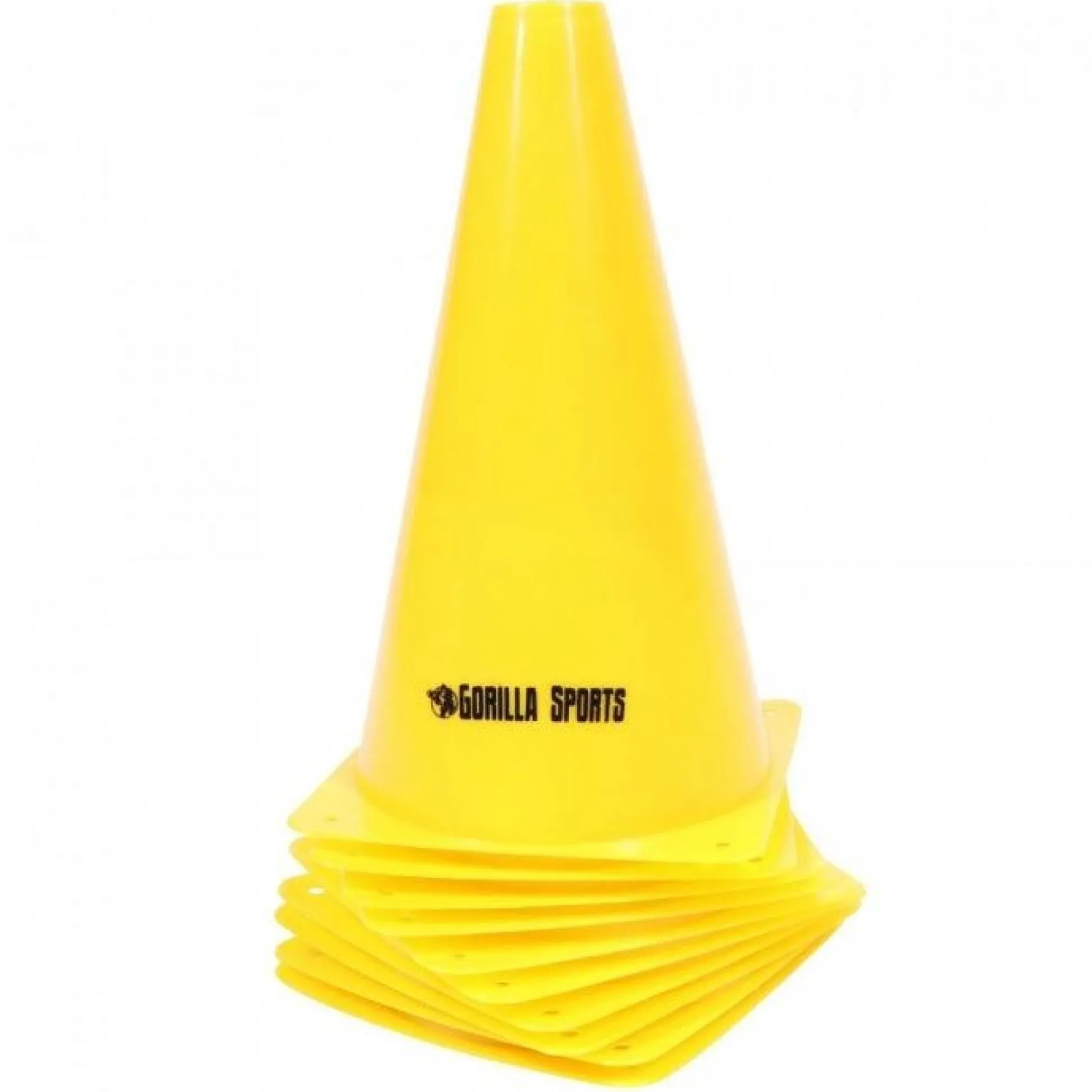 Gorilla Sports Hütchen 10-er Set Pylone 17 cm - 30 cm Orange Discount