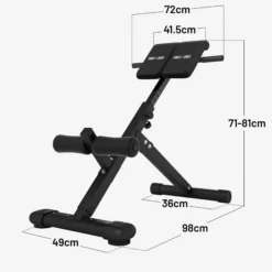 Gorilla Sports Hyperextension klappbar Weiss Hot
