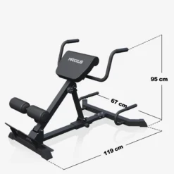 MAXXUS Hyperextension PRO klappbar Schwarz Discount