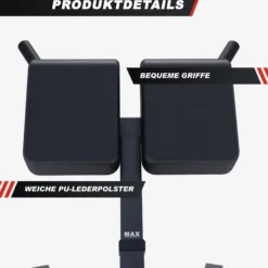 MAXXUS Hyperextension Rückentrainer Schwarz Sale