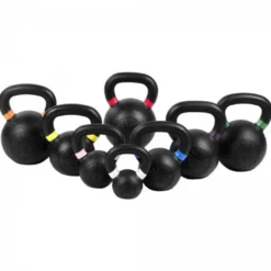 Gorilla Sports Kettlebell aus Gusseisen mit Farbmarkierung 4 - 32 kg Verschieden Sale