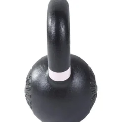 Gorilla Sports Kettlebell aus Gusseisen mit Farbmarkierung 4 - 32 kg Schwarz / Lila