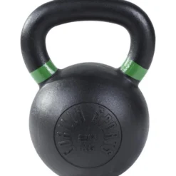 Gorilla Sports Kettlebell aus Gusseisen mit Farbmarkierung 4 - 32 kg Schwarz / Gelb Discount