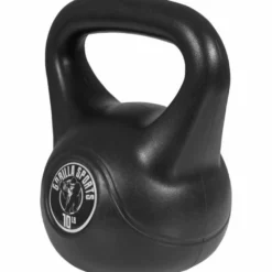 Gorilla Sports Kettlebell aus Kunststoff 10-45 Pfund (4,5-20,4 kg), Schwarz Outlet