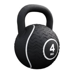 Gorilla Sports Kettlebell Gummi 4 kg – 20 kg Schwarz/Gelb Sale