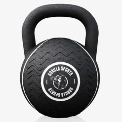 Gorilla Sports Kettlebell Gummi 4 kg – 20 kg Schwarz/Gelb Sale