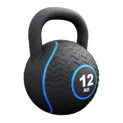 Gorilla Sports Kettlebell Gummi 4 kg – 20 kg Schwarz/Blau Sale