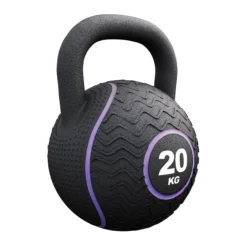Gorilla Sports Kettlebell Gummi 4 kg – 20 kg Schwarz/Weiss Outlet