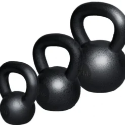 Gorilla Sports Kettlebell Gusseisen 2 - 32 kg Schwarz Discount
