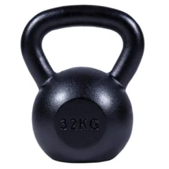 Gorilla Sports Kettlebell Gusseisen 2 - 32 kg Schwarz