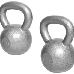 Gorilla Sports Kettlebell Gusseisen 2 - 32 kg Silber Best