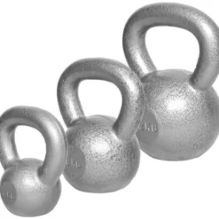 Gorilla Sports Kettlebell Gusseisen 2 - 32 kg Silber Sale