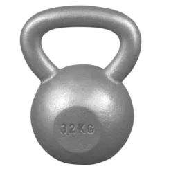 Gorilla Sports Kettlebell Gusseisen 2 - 32 kg Silber Discount