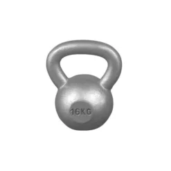 Gorilla Sports Kettlebell Gusseisen 2 - 32 kg Silber New