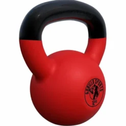 Gorilla Sports Kettlebell Gusseisen Neopren rot 2 - 32 kg Rot / Schwarz New
