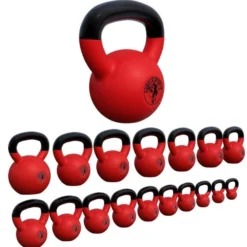 Gorilla Sports Kettlebell Gusseisen Neopren rot 2 - 32 kg Rot / Schwarz Online