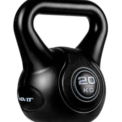 MOVIT Kettlebell Kunststoff grau 3 - 20 kg Schwarz Clearance