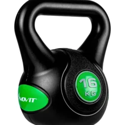 MOVIT Kettlebell Kunststoff grau 3 - 20 kg Schwarz Hot