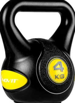 MOVIT Kettlebell Kunststoff grau 3 - 20 kg Schwarz Sale