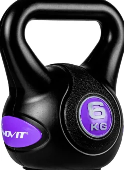 MOVIT Kettlebell Kunststoff grau 3 - 20 kg Schwarz Best