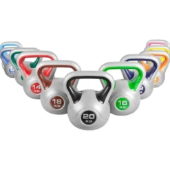 Gorilla Sports Kettlebell Kunststoff grau 2 - 20 kg Verschieden