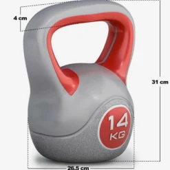 Gorilla Sports Kettlebell Kunststoff grau 2 - 20 kg Verschieden