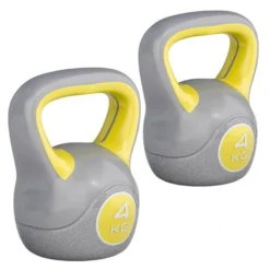 Gorilla Sports Kettlebell Kunststoff grau 2 - 20 kg Gelb Sale
