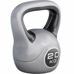 Gorilla Sports Kettlebell Kunststoff grau 2 - 20 kg Grau / Schwarz Clearance