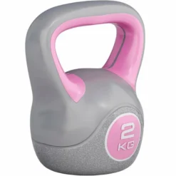 Gorilla Sports Kettlebell Kunststoff grau 2 - 20 kg Grau / Pink Best
