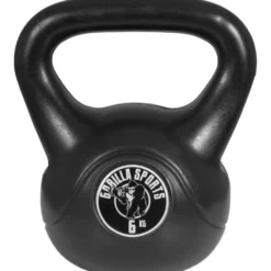 Gorilla Sports Kettlebell Kunststoff 2 - 20 kg Schwarz New