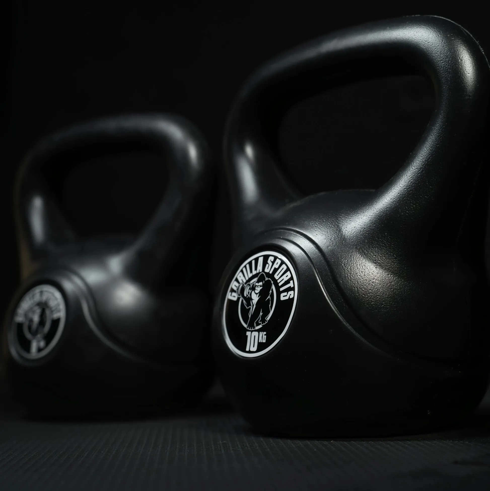 Gorilla Sports Kettlebell Kunststoff 2 - 20 kg Schwarz / Weiss New