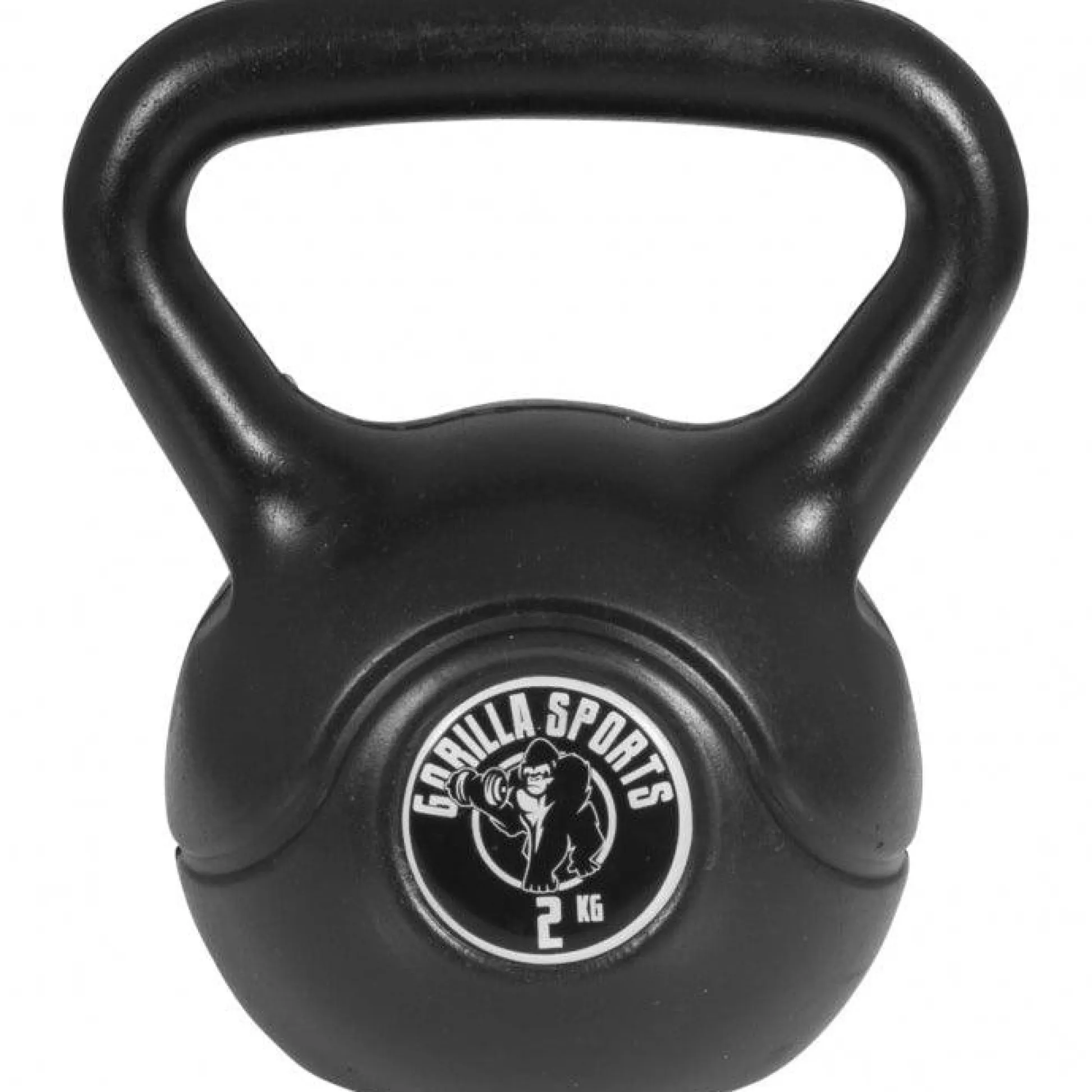 Gorilla Sports Kettlebell Kunststoff 2 - 20 kg Schwarz / Weiss Sale