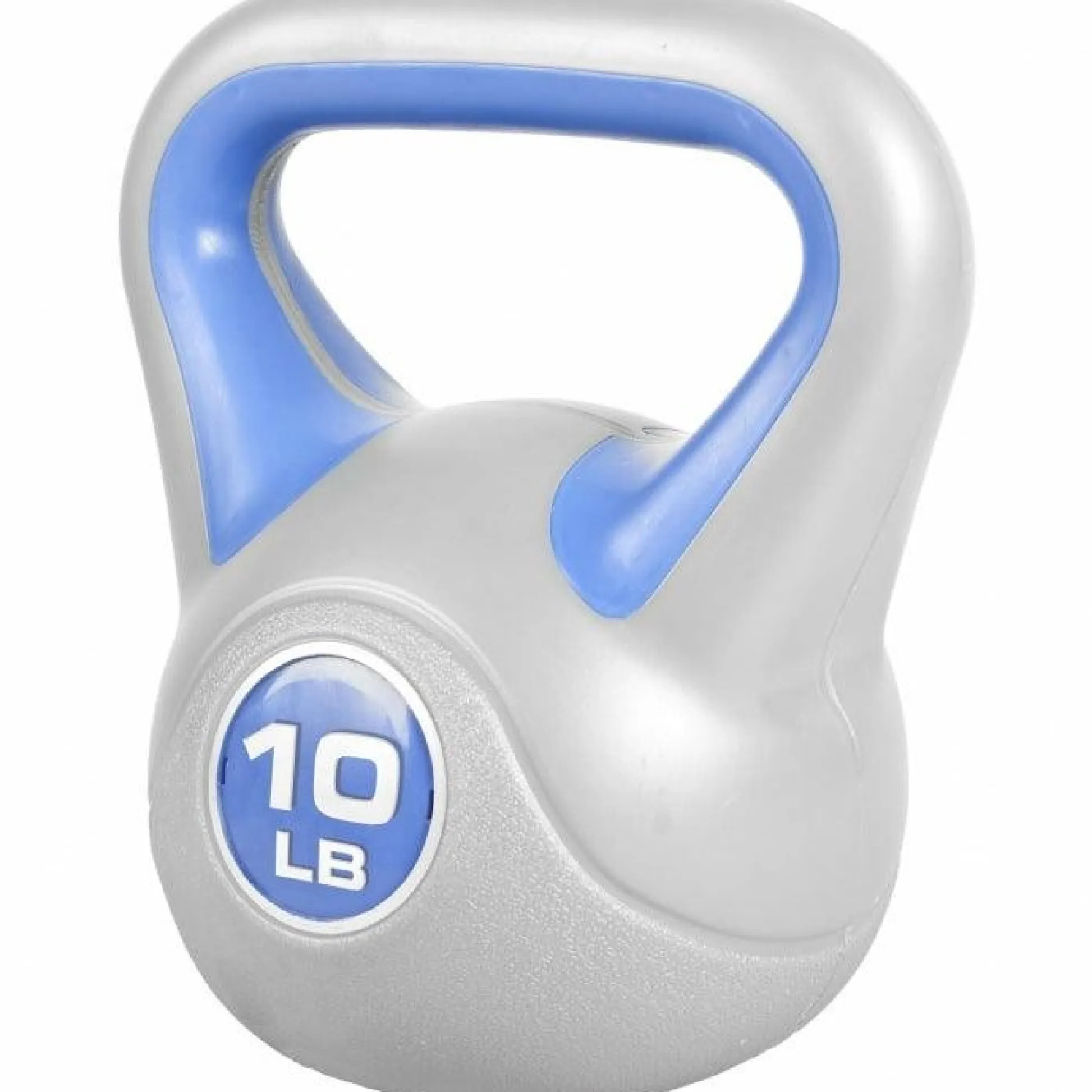 Gorilla Sports Kettlebell Stylish - 5 - 45 Pfund, Zement, Kunststoffabdeckung Grau / Hellgrün Hot