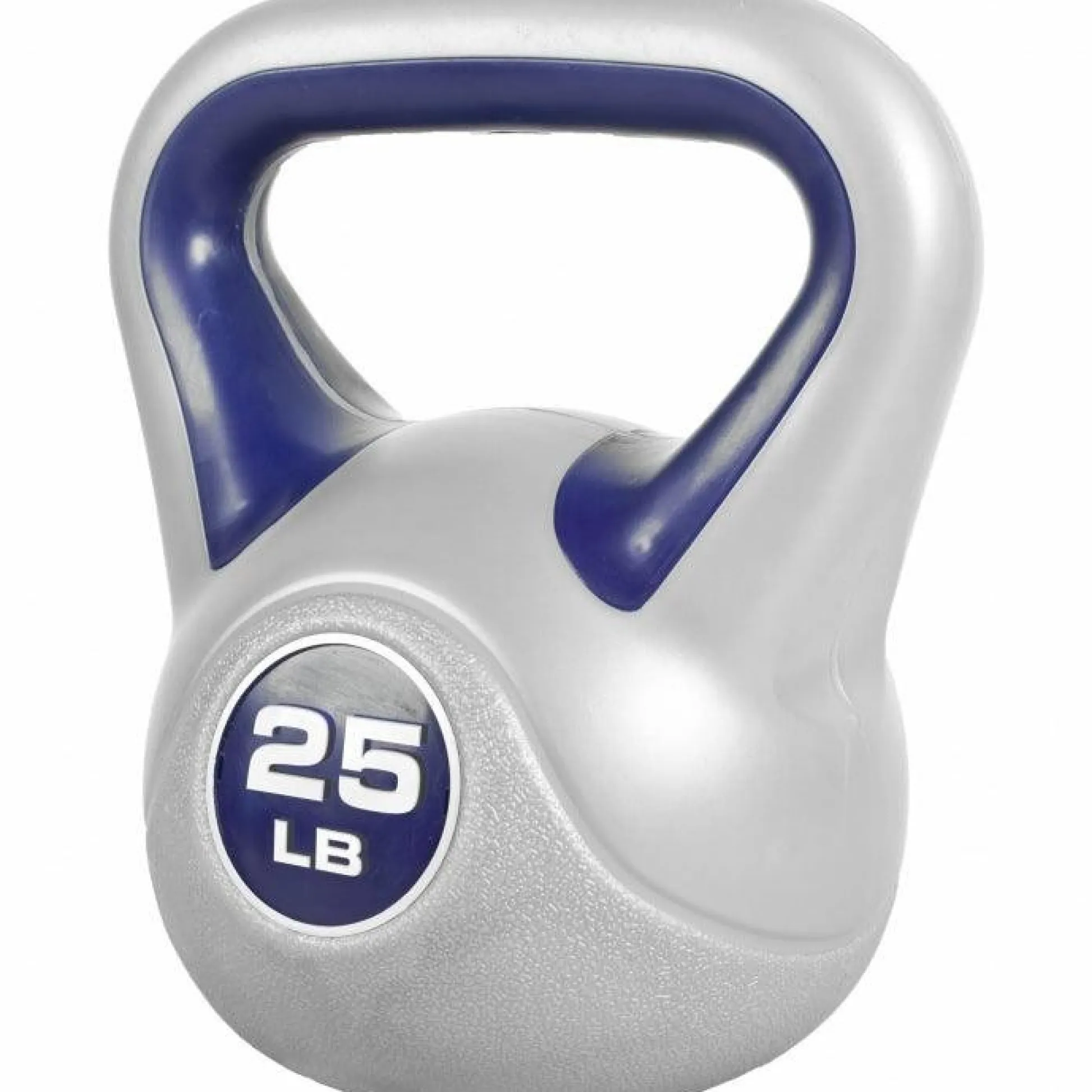 Gorilla Sports Kettlebell Stylish - 5 - 45 Pfund, Zement, Kunststoffabdeckung Grau / Lila Outlet