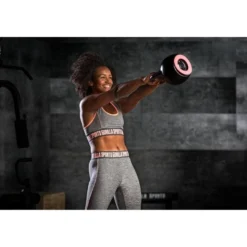Gorilla Sports Kettlebell verstellbar 8 - 16 kg Schwarz / Blau